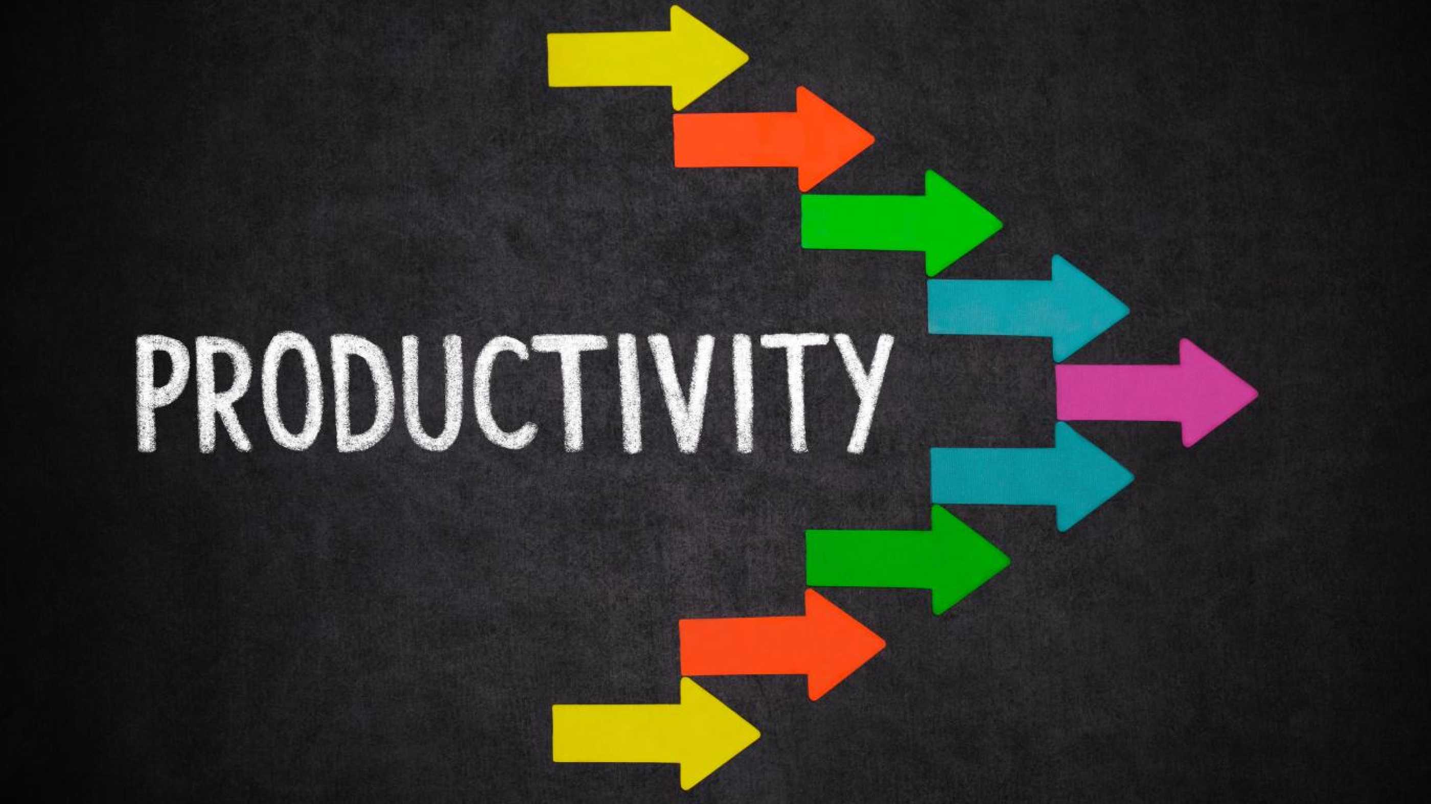 Text saying Productivity